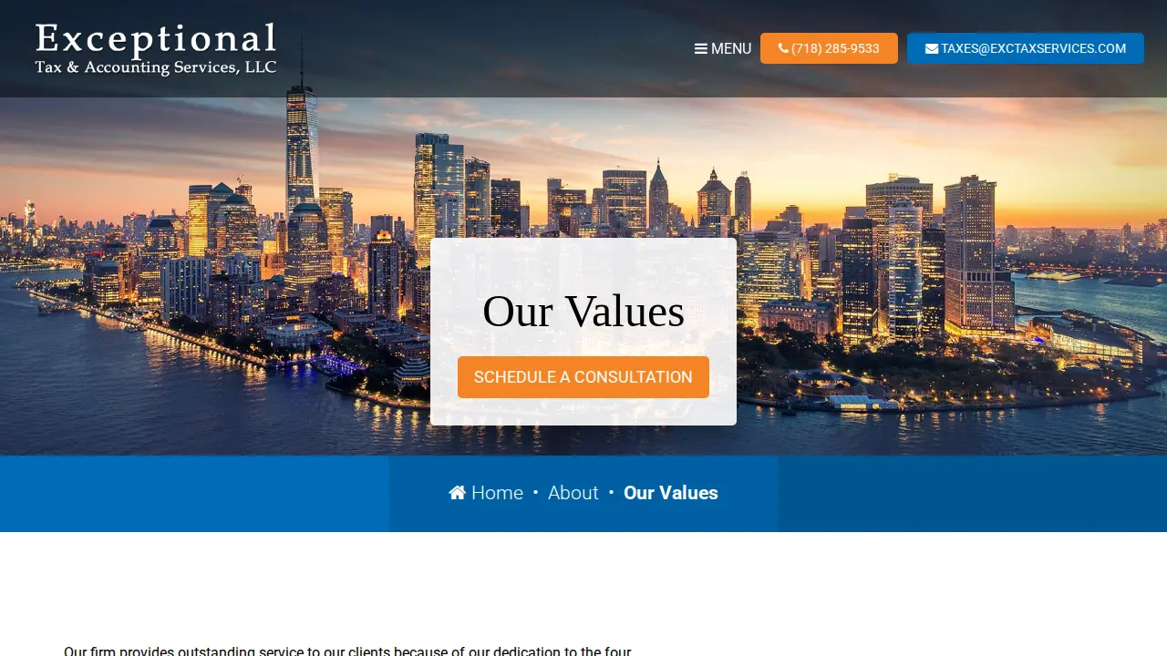 Exceptional Tax & Accounting Services LLC page