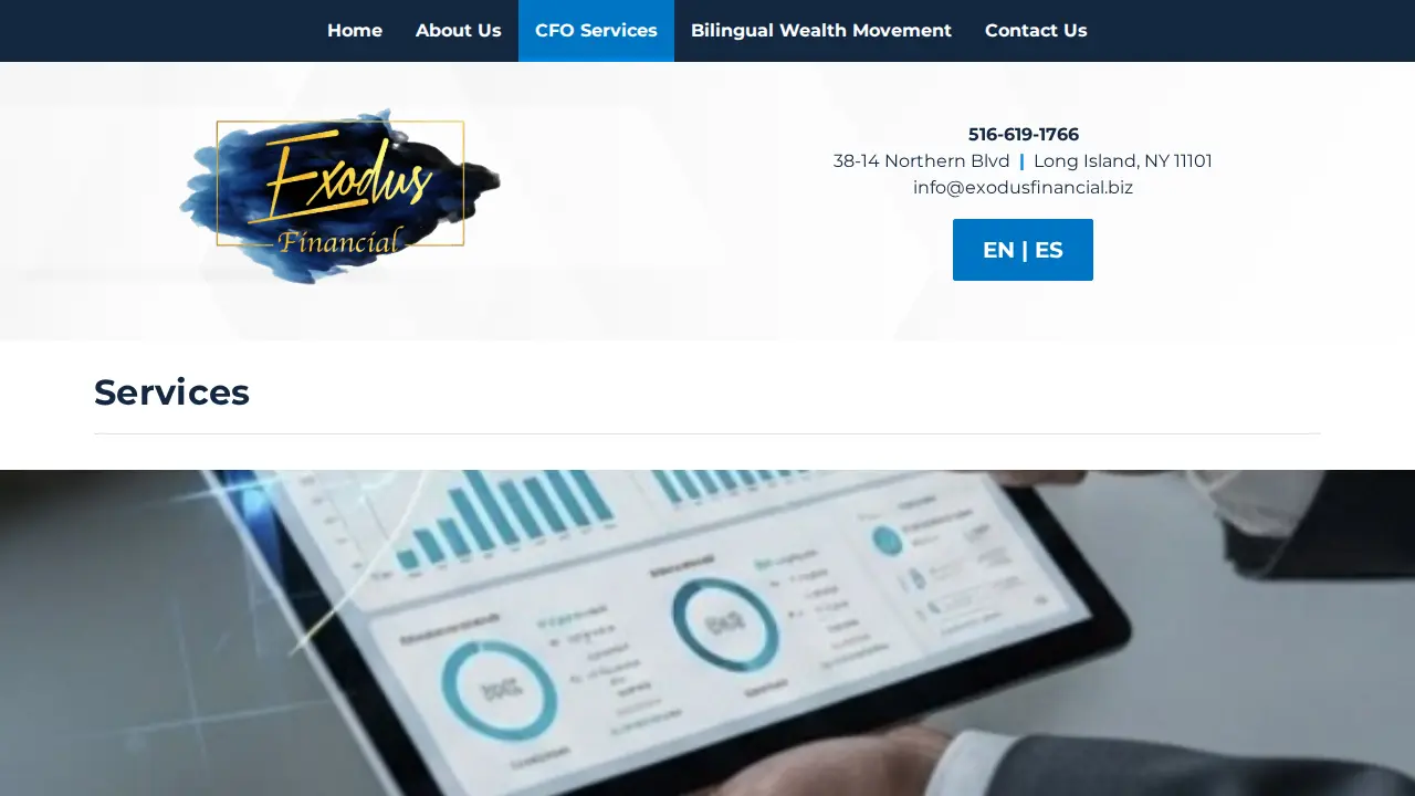 Exodus Financial Services Inc page