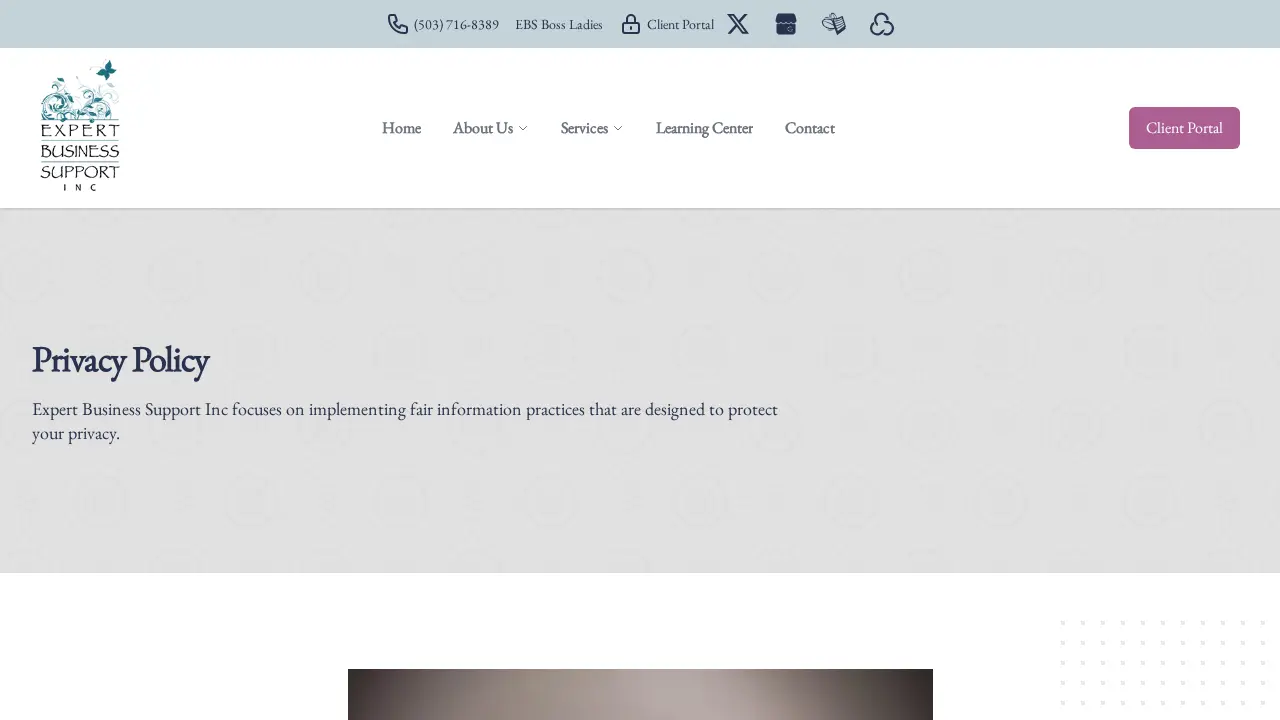 Expert Business Support, Inc. page