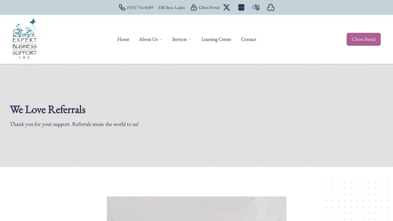 Expert Business Support, Inc. page