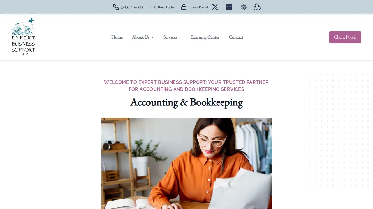 Expert Business Support, Inc. page