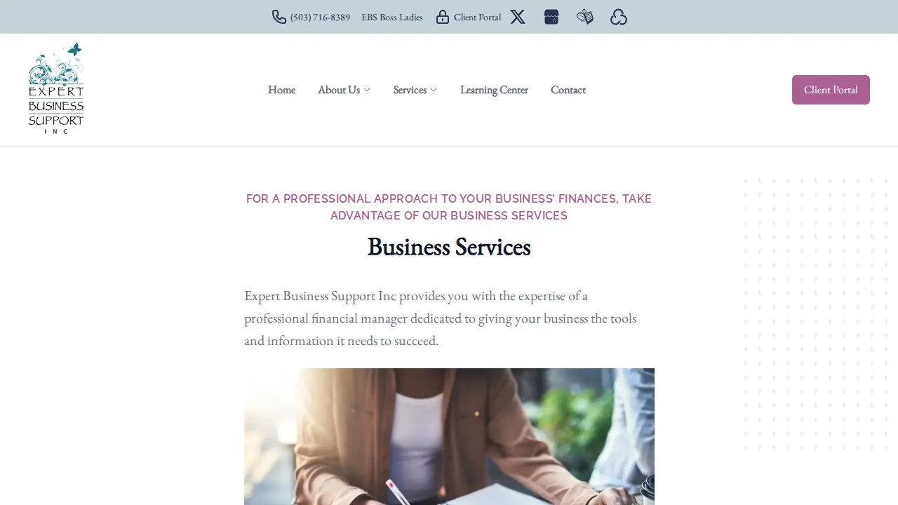 Expert Business Support, Inc. page