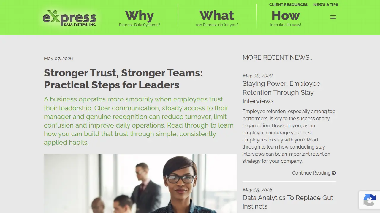 Express Data Systems Inc page