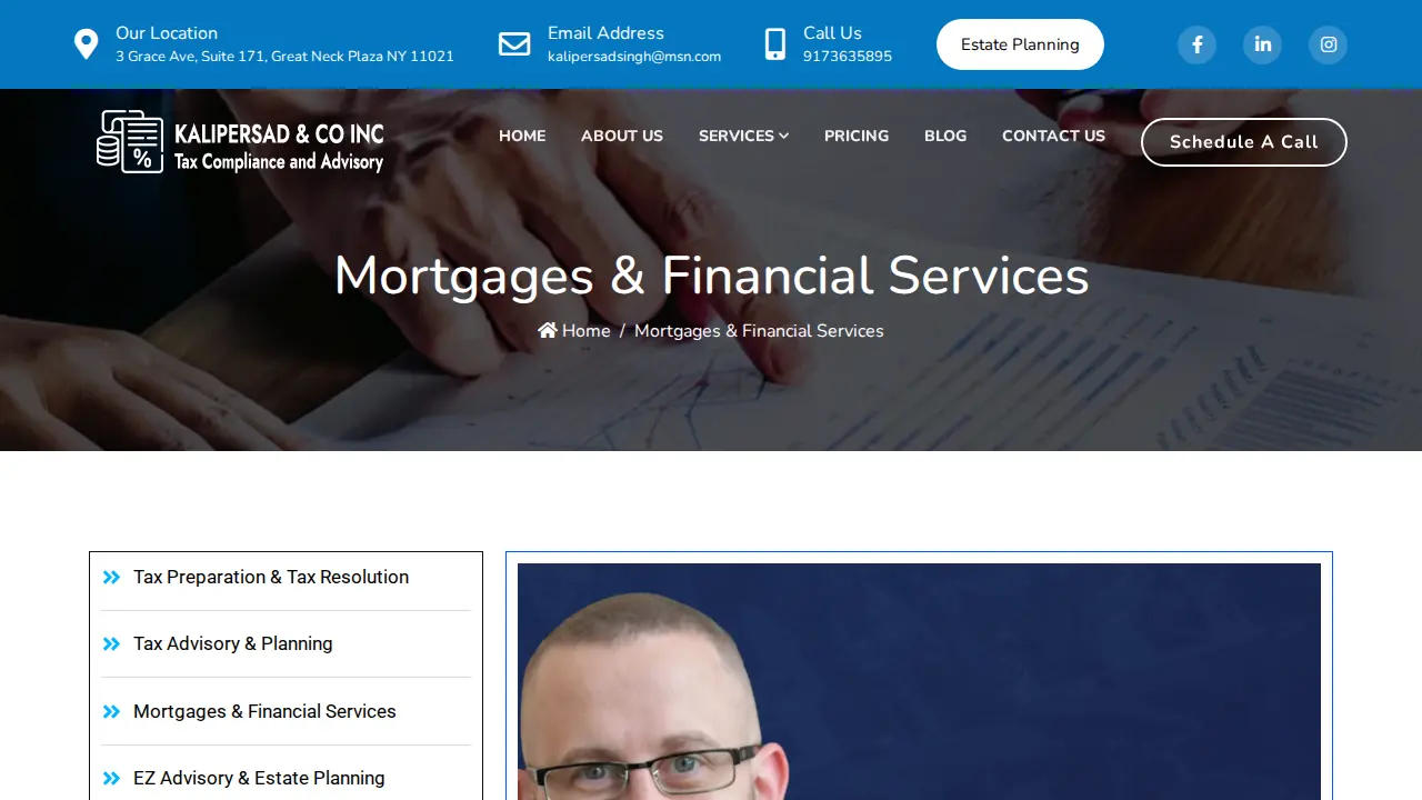 Kalipersad & Co Inc page