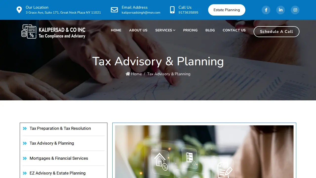 Kalipersad & Co Inc page