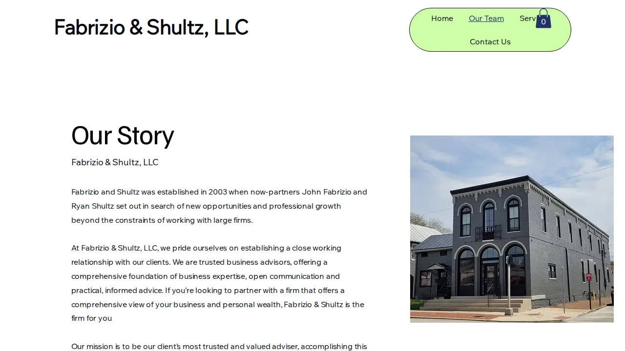 Fabrizio & Shultz, LLC page