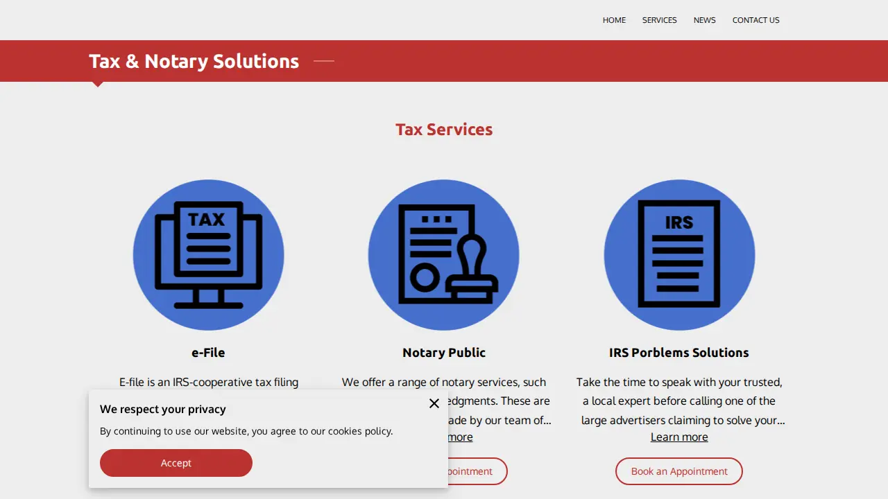 Fa Tax Services page
