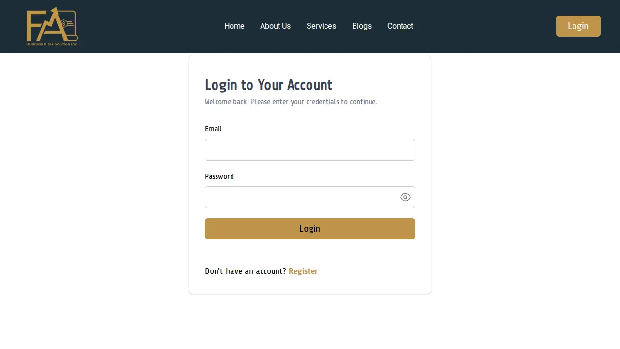 FA Business and Tax solution INC. page