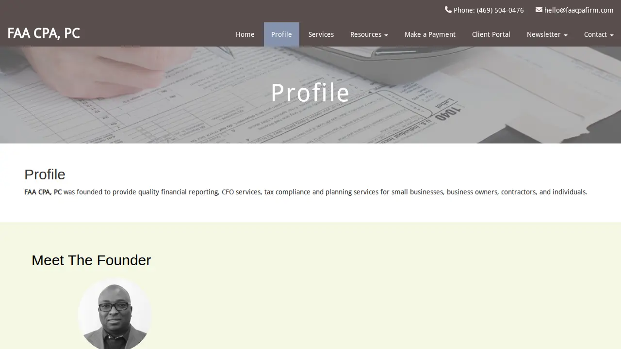 FAA CPA PC page