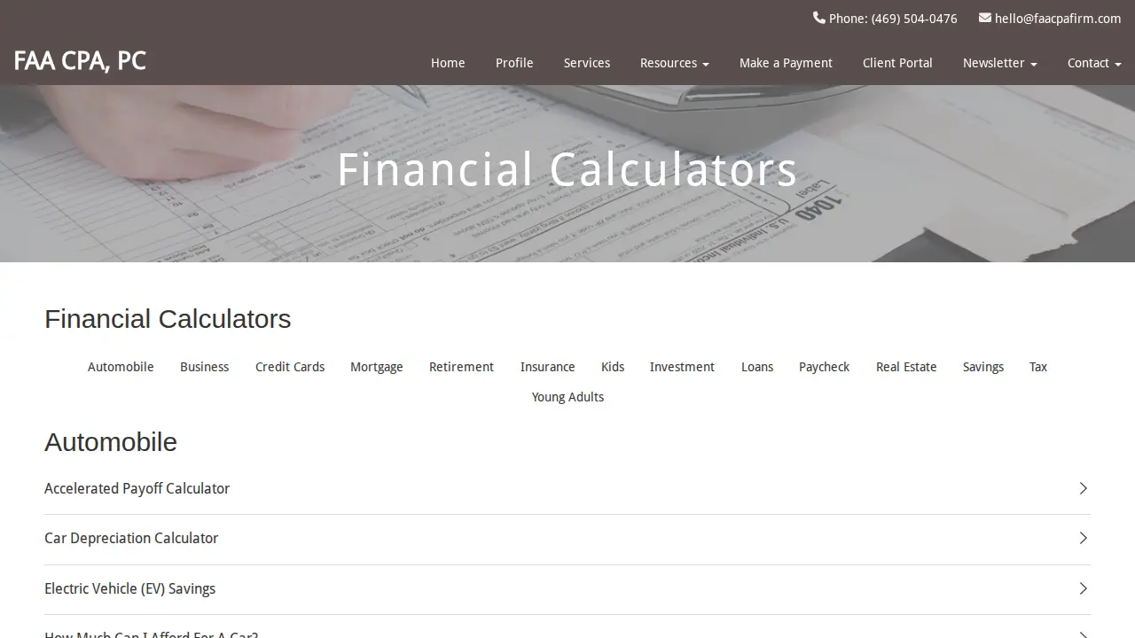 FAA CPA PC page