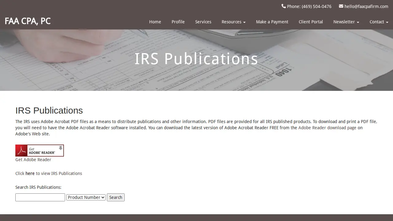 FAA CPA PC page