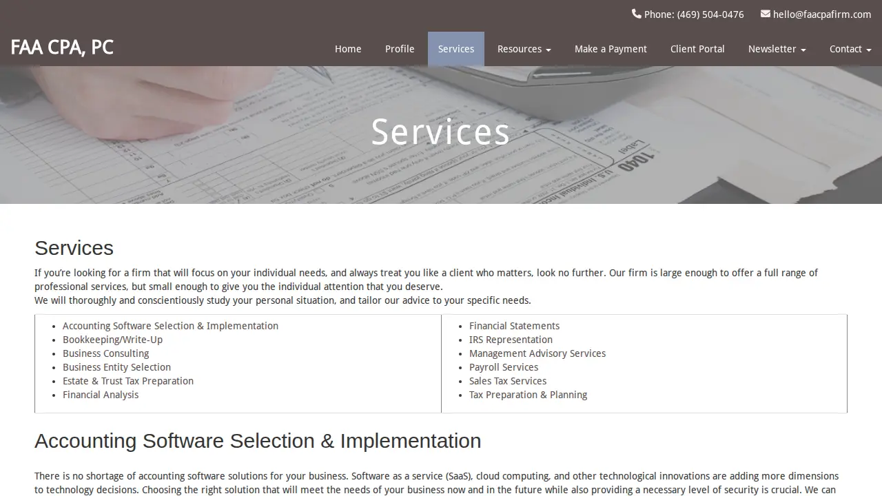 FAA CPA PC page