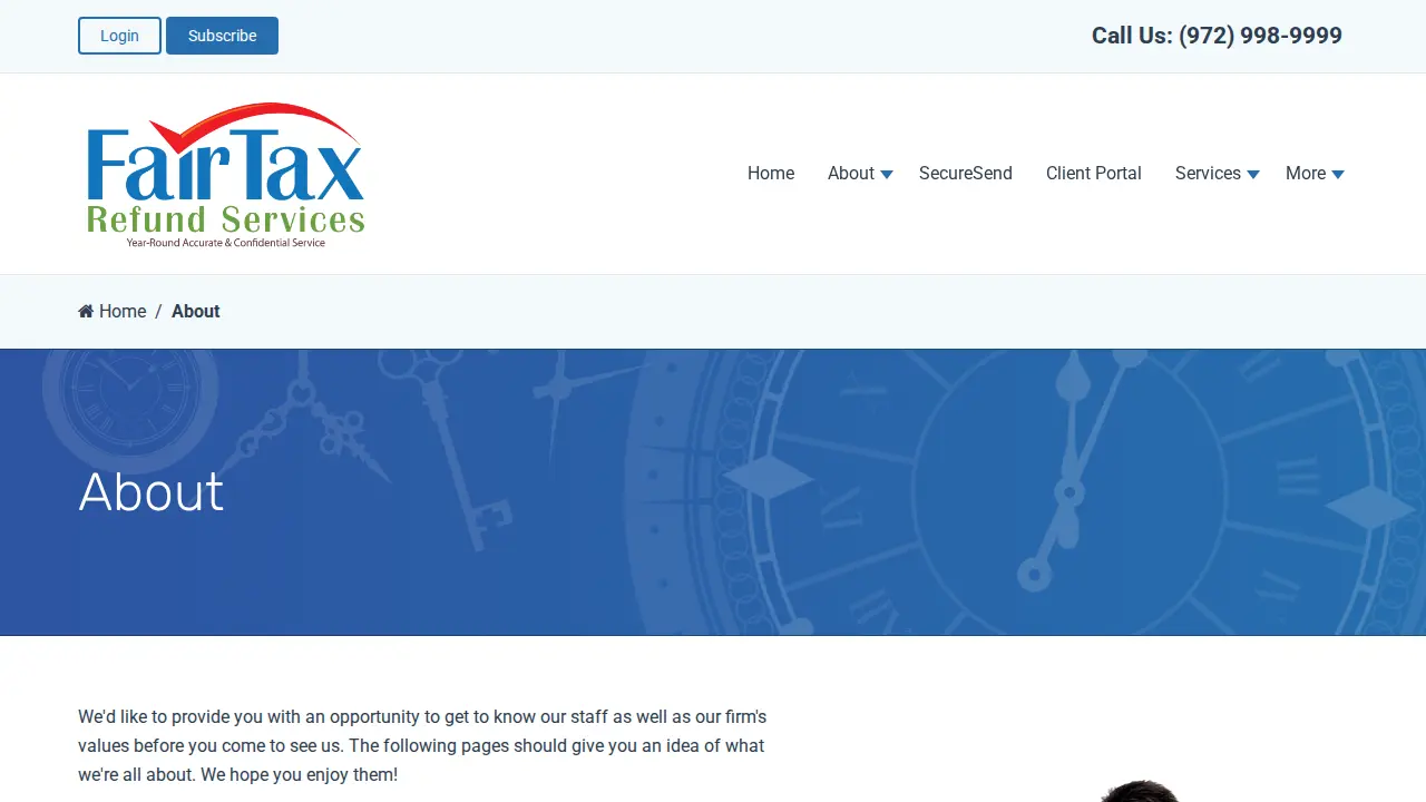 FairTax Refund Services page