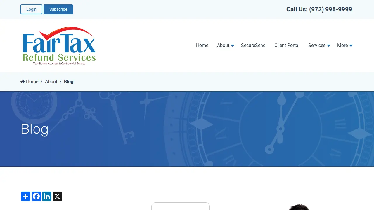 FairTax Refund Services page