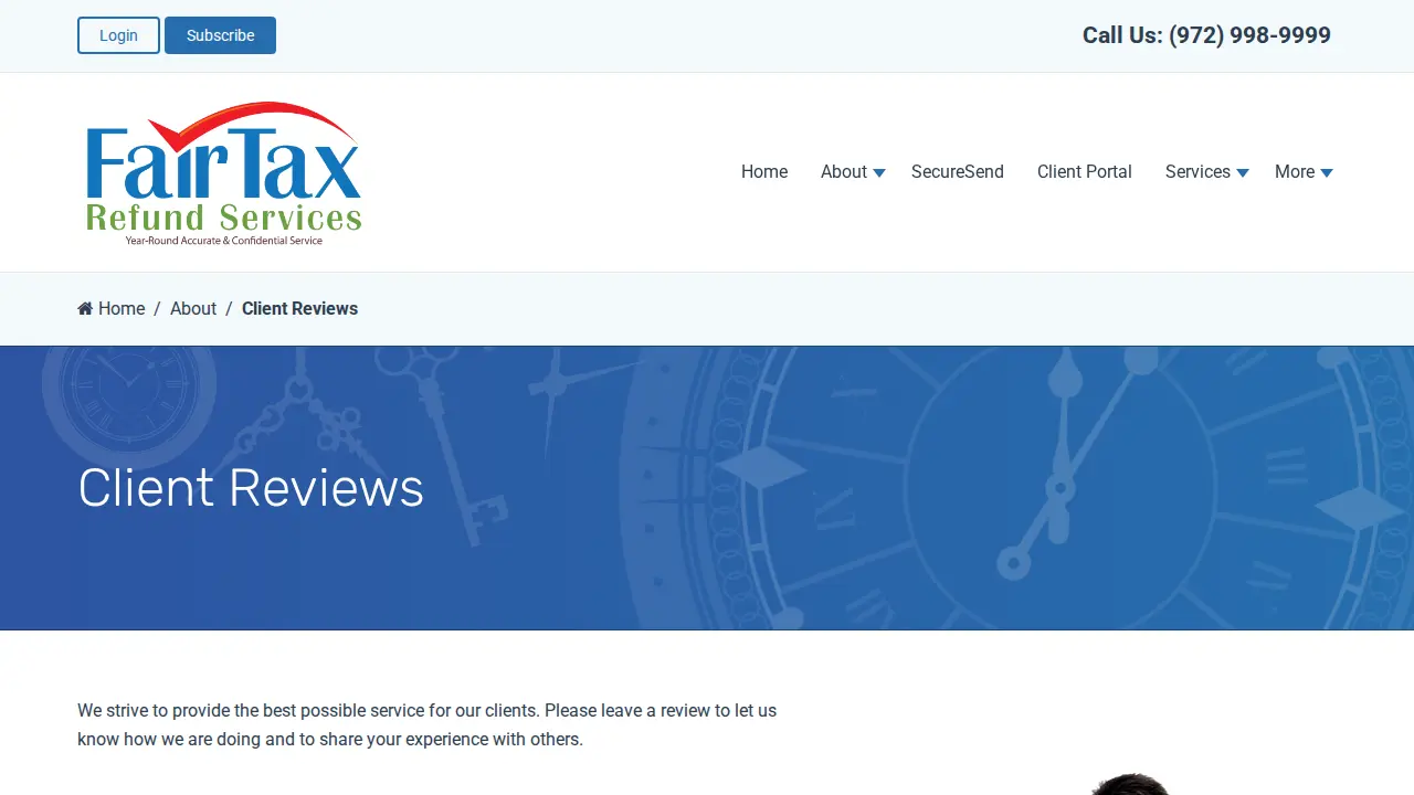 FairTax Refund Services page