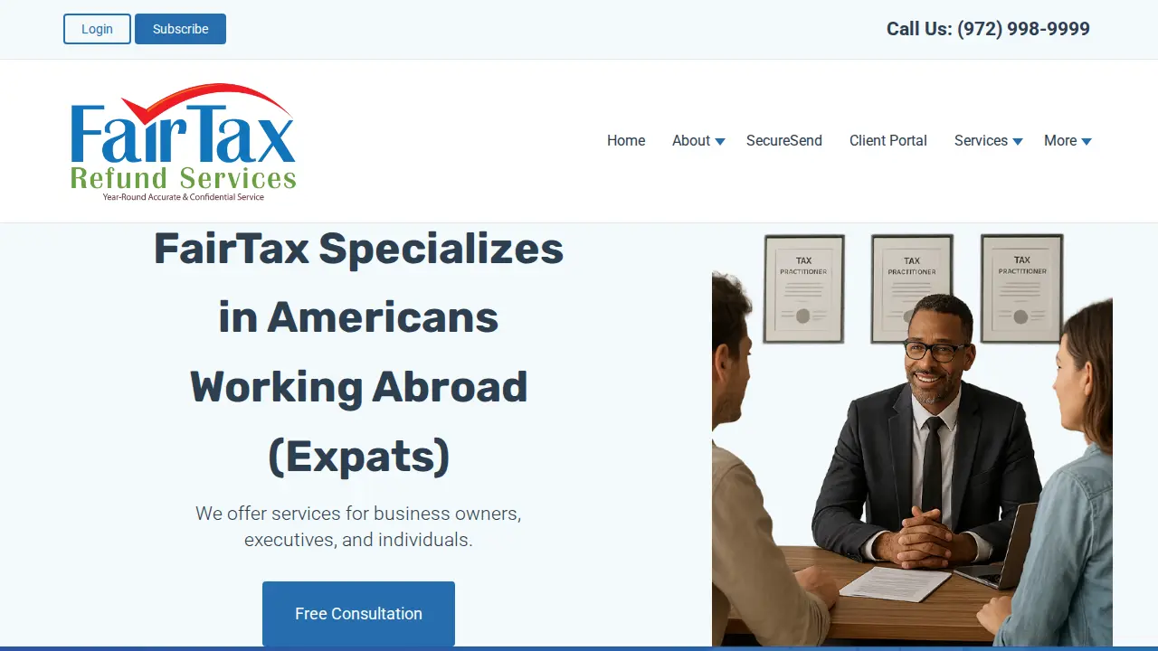 FairTax Refund Services page
