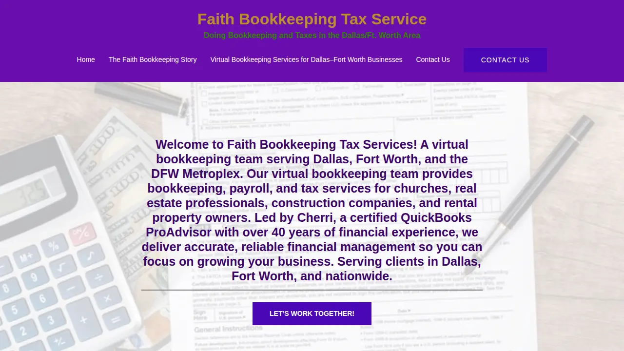 Faith Bookkeeping & Tax Services