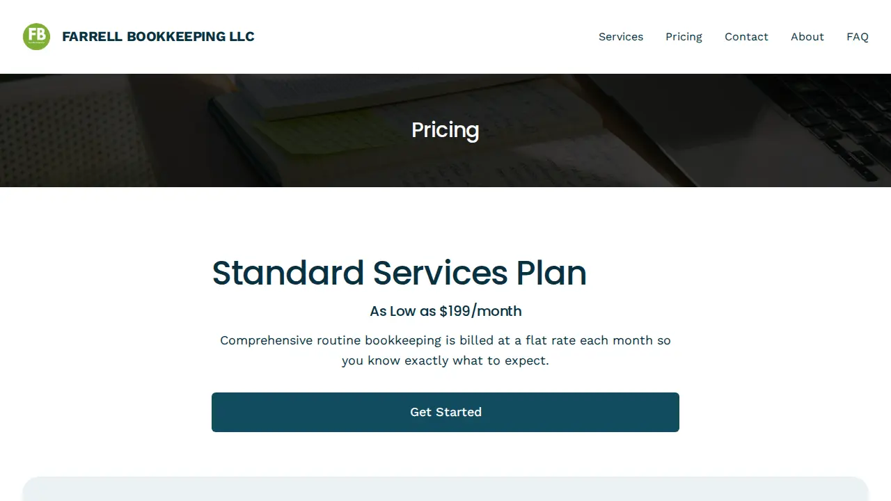 Farrell Bookkeeping LLC page