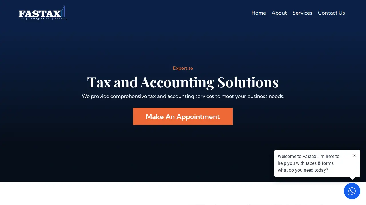 FASTAX PLUS SERVICES page