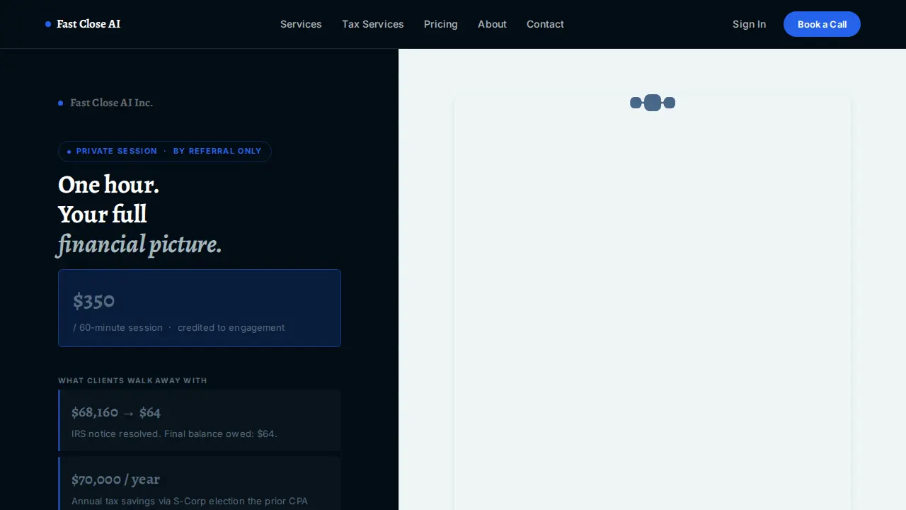 FastClose AI Inc. page