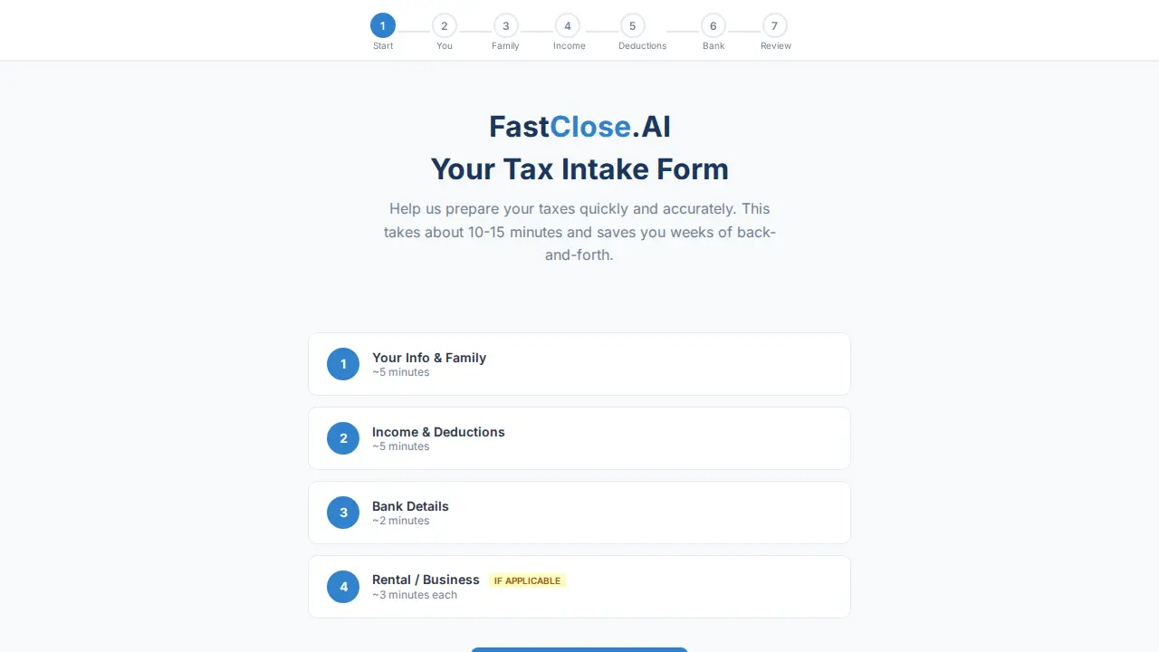 FastClose AI Inc. page