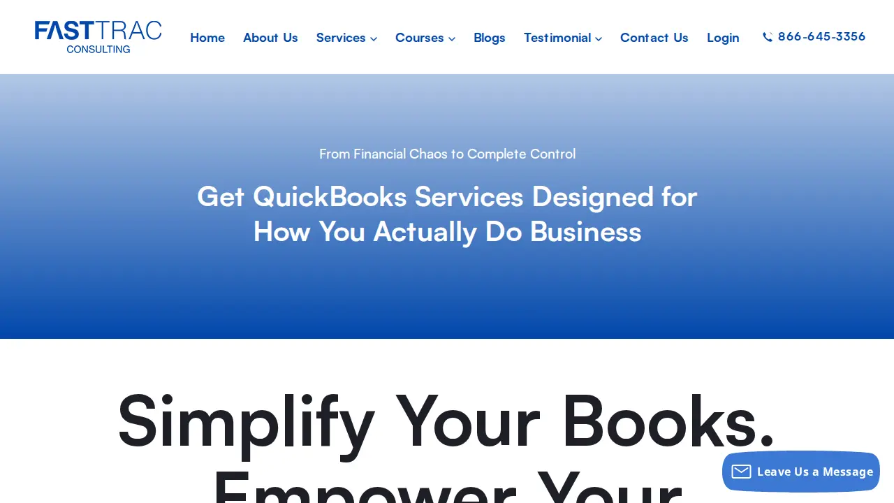 Fast Trac Consulting page
