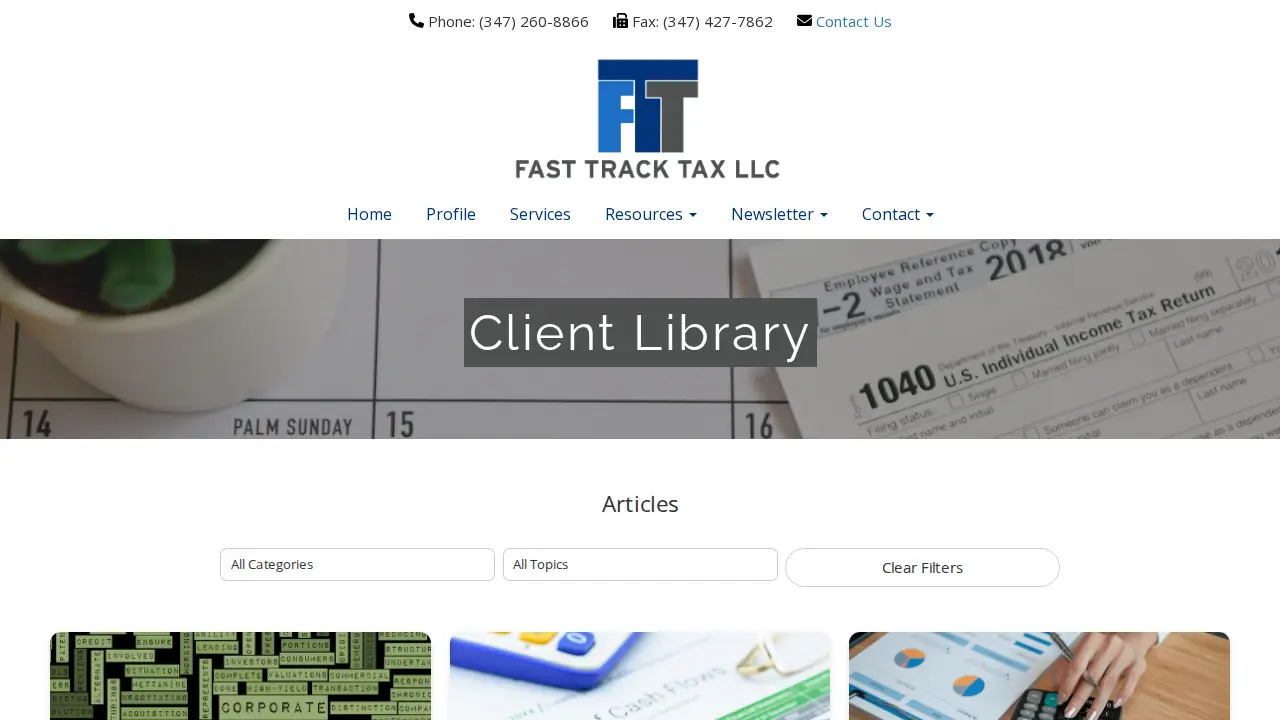 Fast Track Tax LLC page