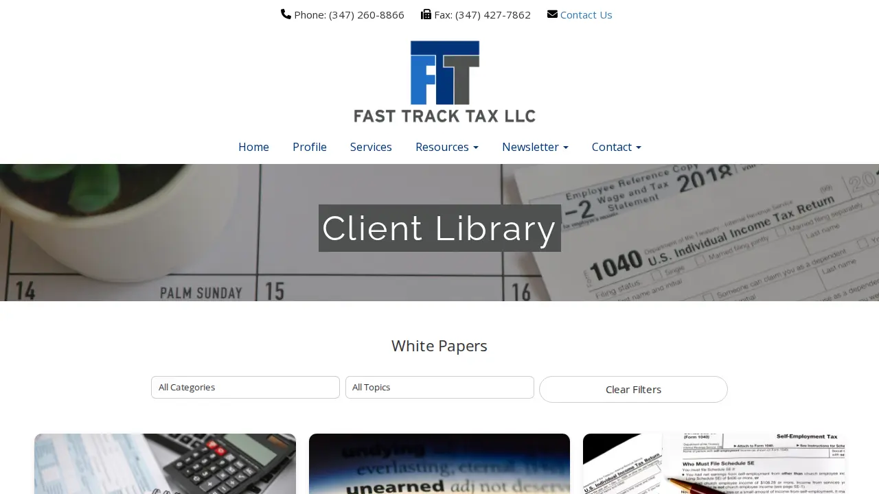 Fast Track Tax LLC page