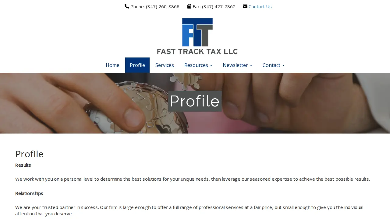 Fast Track Tax LLC page