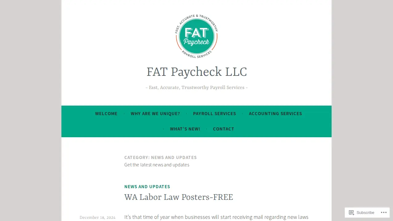 FAT Paycheck LLC page