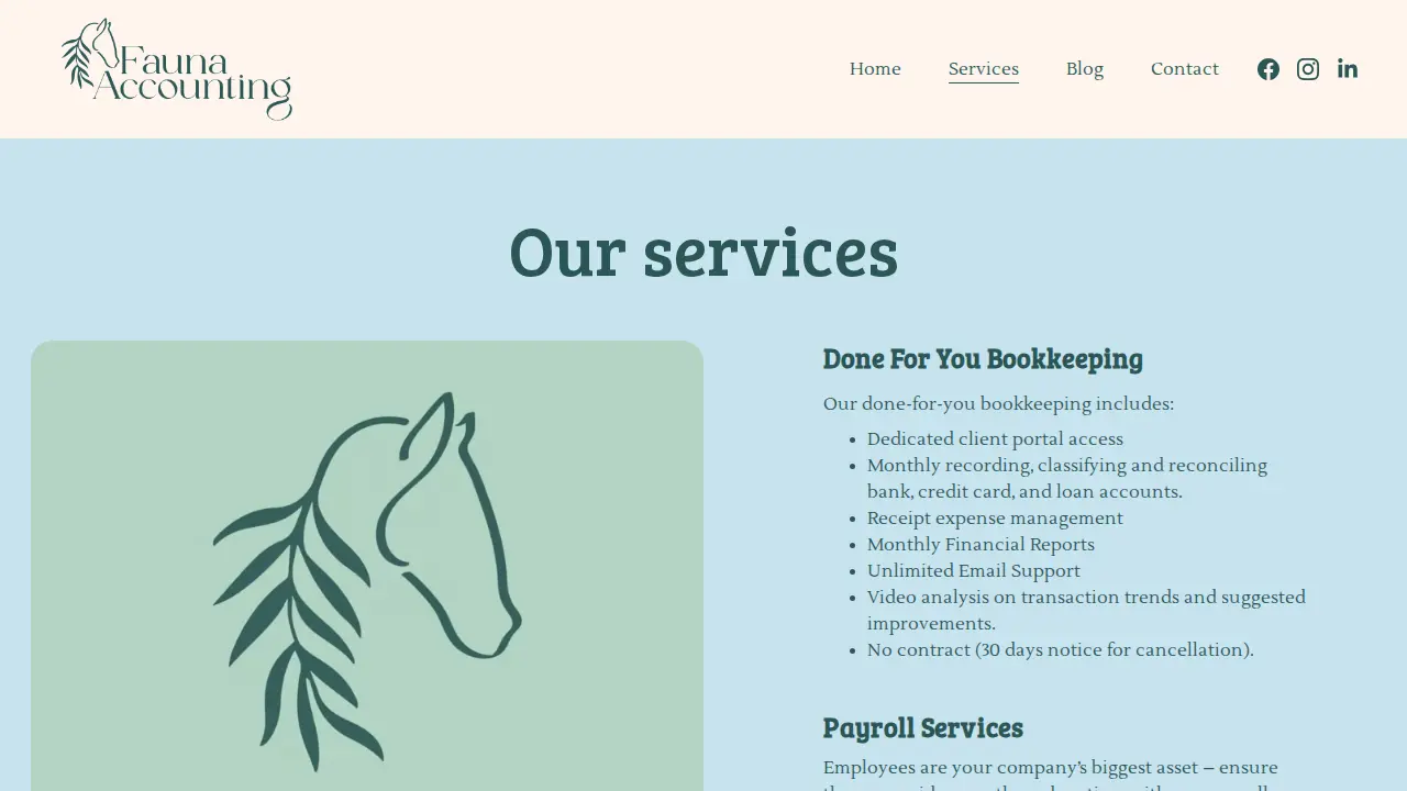 Fauna Accounting page