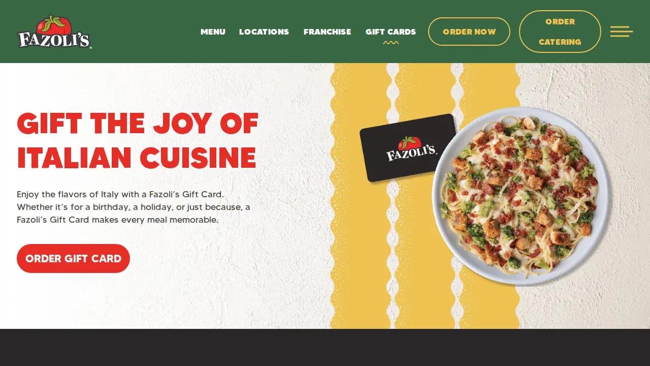 Fazoli's page