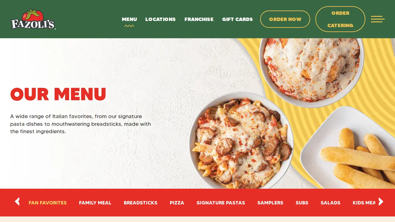Fazoli's page