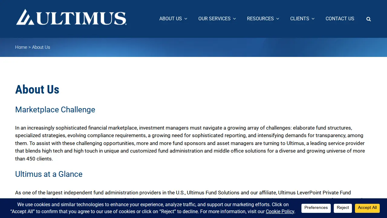 FD Fund Administration page