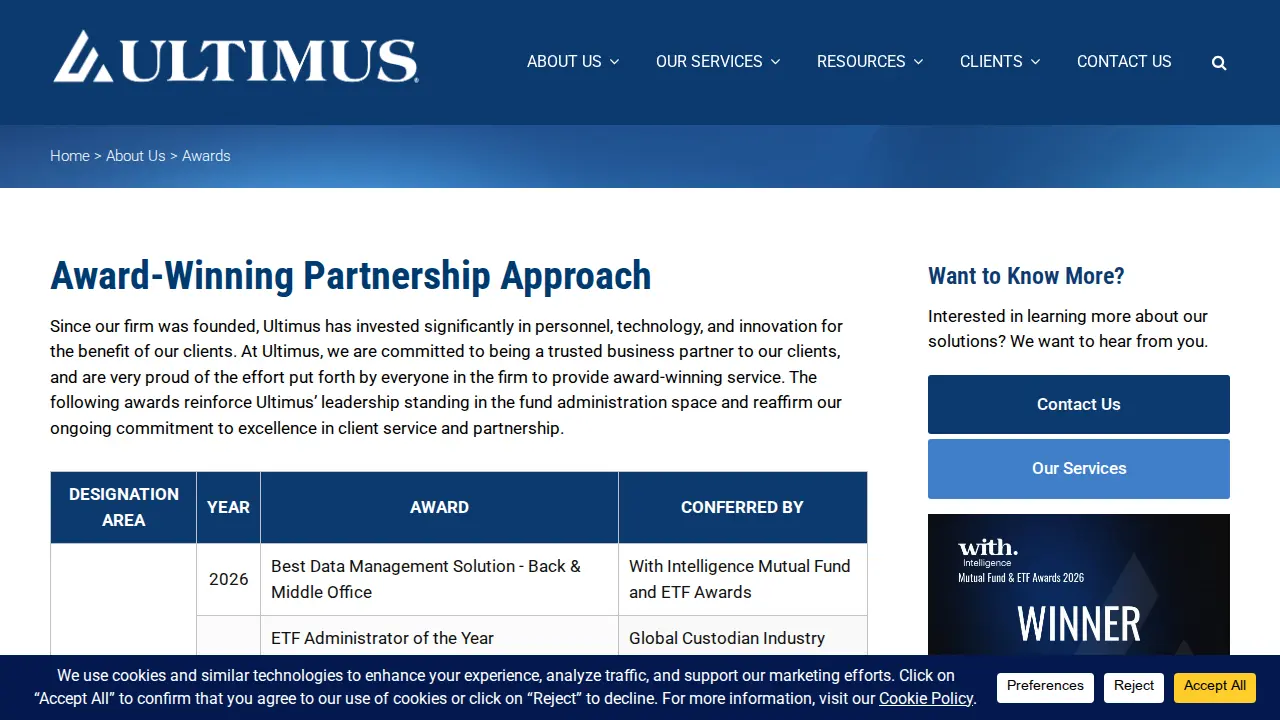 FD Fund Administration page