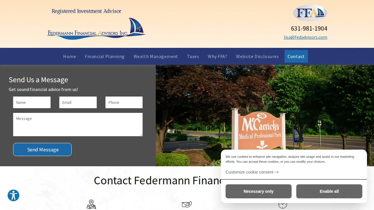 Federmann Financial Advisors Inc page