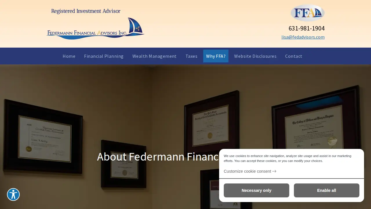 Federmann Financial Advisors Inc page