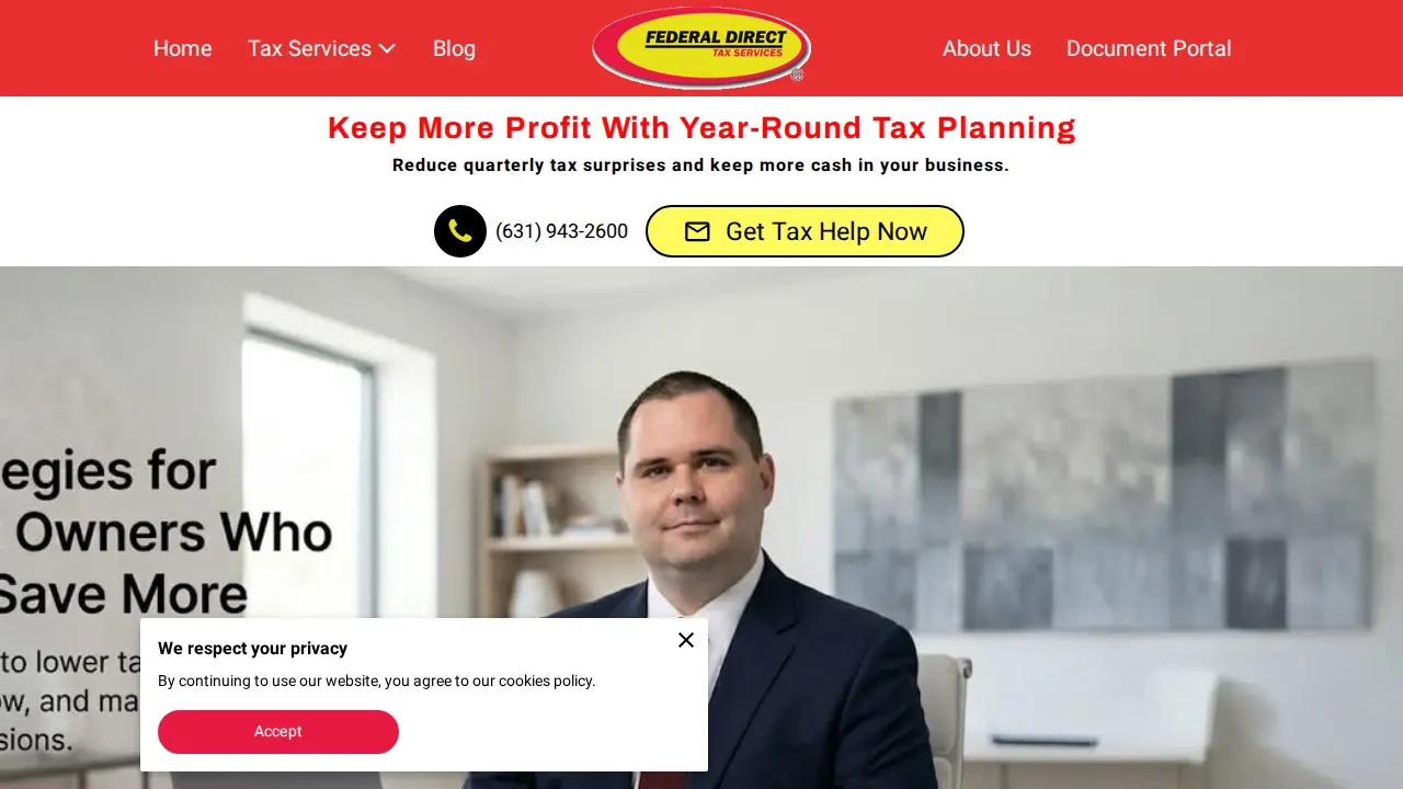 Federal Direct Tax Services page