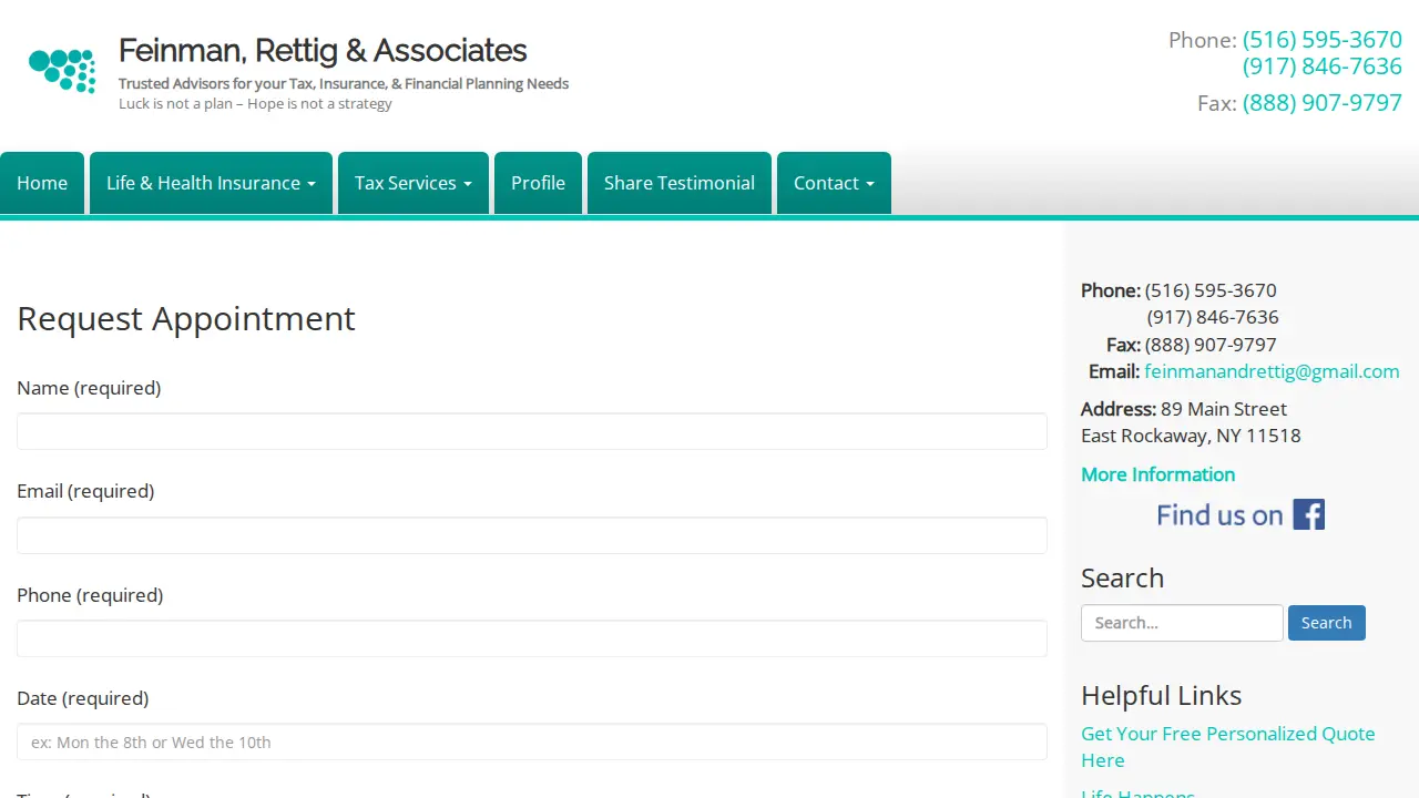 Feinman, Rettig & Associates page