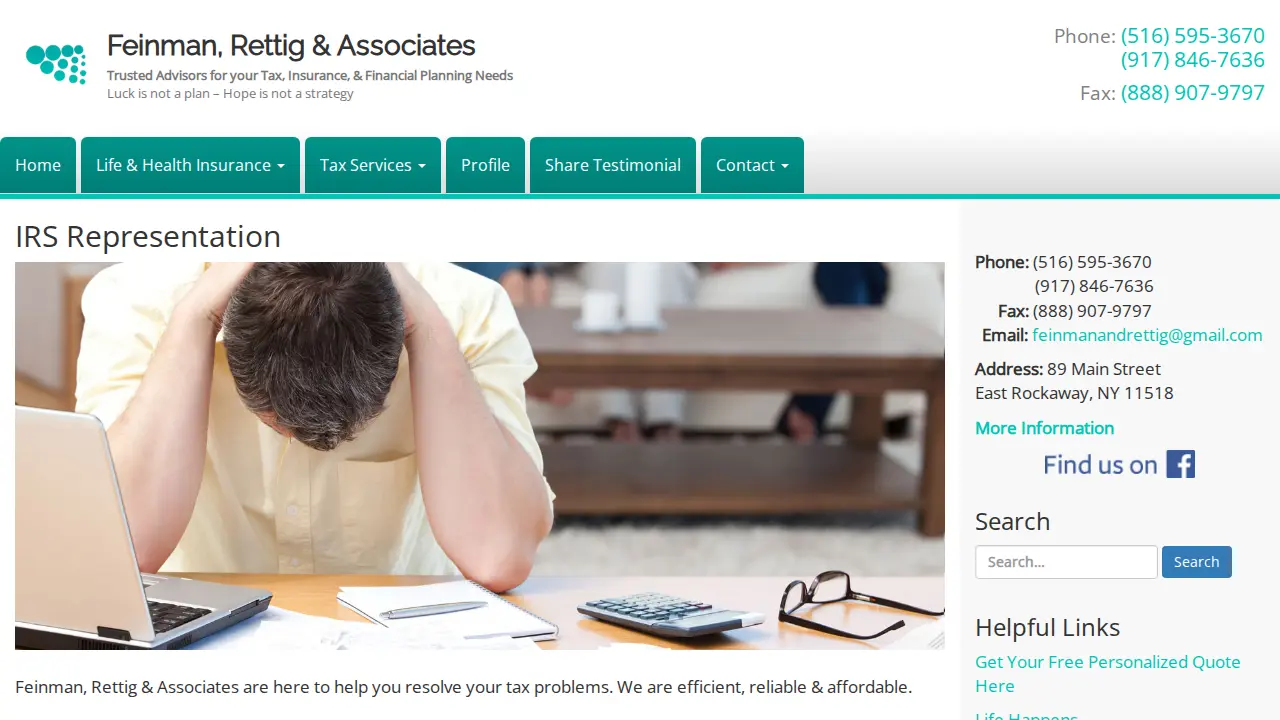 Feinman, Rettig & Associates page