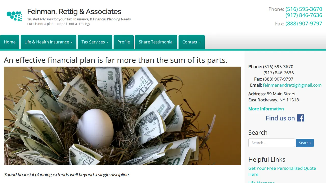 Feinman, Rettig & Associates page