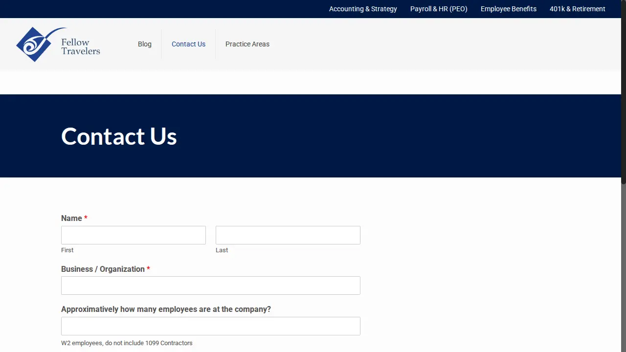Fellow Travelers page