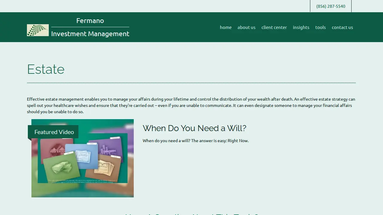 Fermano Investment Management page