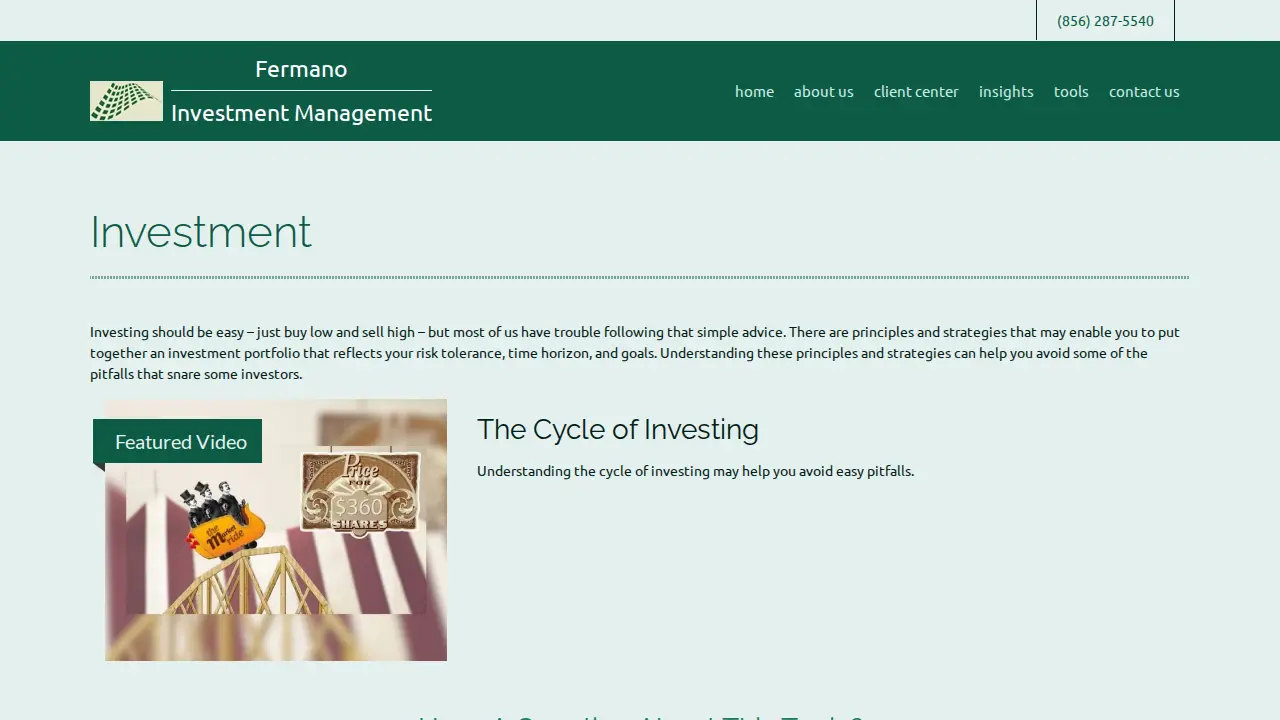 Fermano Investment Management page