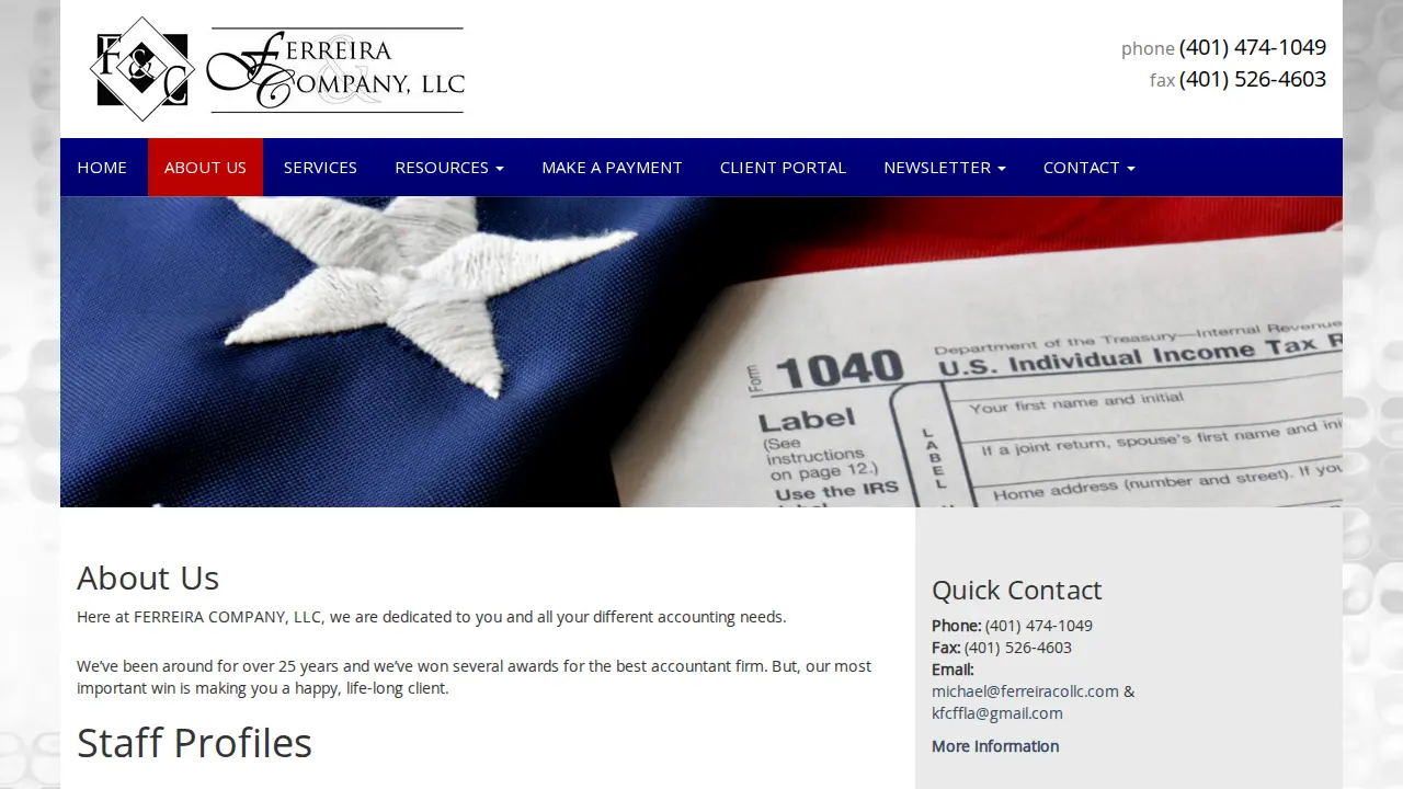 FERREIRA COMPANY, LLC page