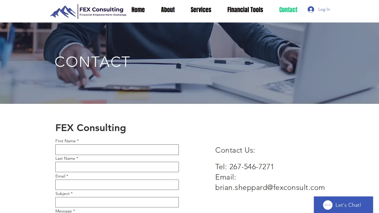 FEX Consulting page