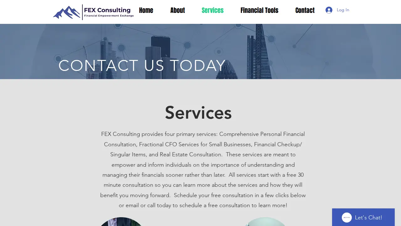 FEX Consulting page