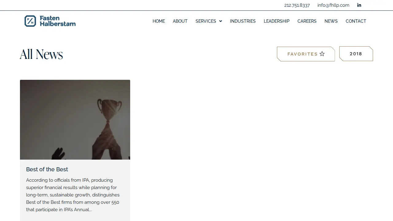 Fasten Halberstam LLP page