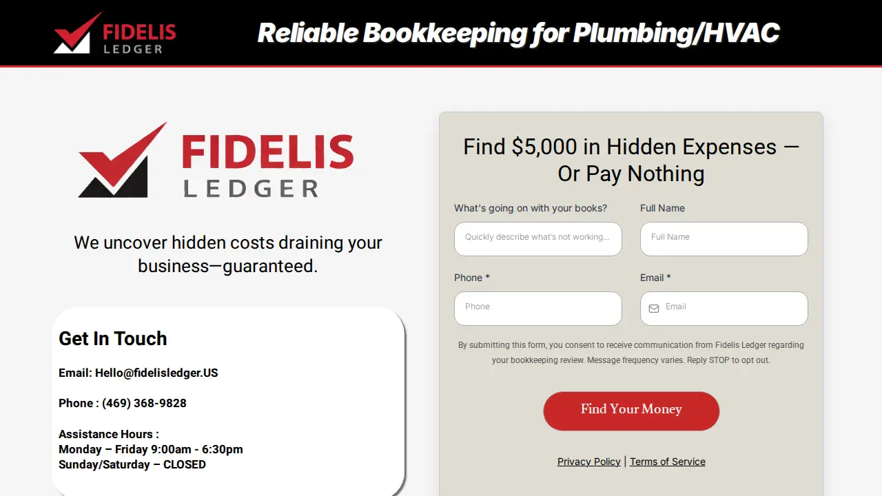 Fidelis Ledger page