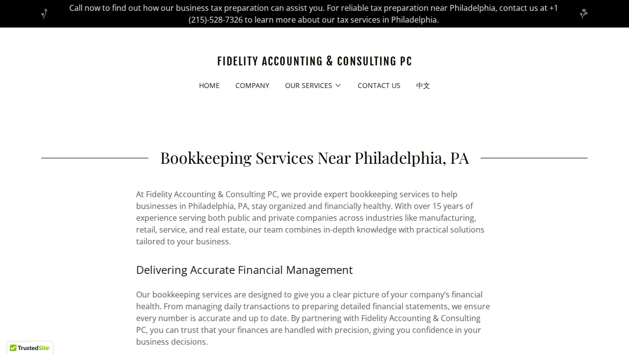 Fidelity Accounting & Consulting PC page